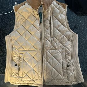 Ralph Lauren tan vest jacket